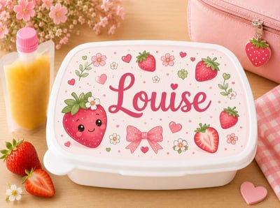 Boite a gouter fraises fille ecole steph crea