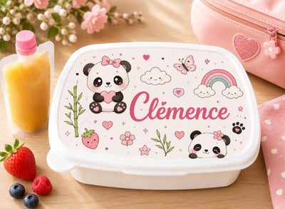 Boite a gouter panda kawai fille ecole steph cree