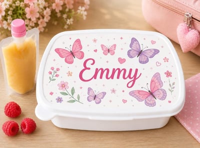Boite a gouter papillons fille ecole steph cree