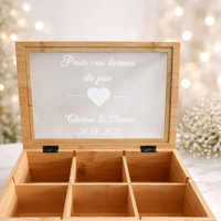 Boite mouchoirs larmes de joie tatouages personnalise steph crea cadeau invites bapteme montauban de bretagne broceliande rennes invites cremaillere cadeaux cadeau rencontre prenom