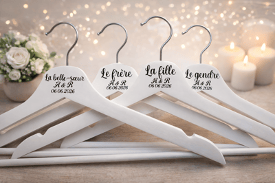 Cintres mariage personnalise steph crea cadeau invites bapteme montauban de bretagne broceliande rennes invites cremaillere cadeaux cadeau