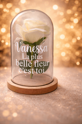 Cloche fleur personnalise steph crea cadeau invites bapteme montauban de bretagne broceliande rennes invites cremaillere cadeaux cadeau rencontre prenom prenoms personnaliser saint