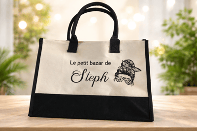 Sac bazard steph personnalise steph crea cadeau invites bapteme montauban de bretagne broceliande rennes invites cremaillere cadeaux cadeau rencontre prenom prenoms personnaliser s