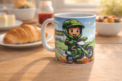 Tasse moto quad vert hobbies ylann personnalisee personnalise steph crea cadeau invites montauban de bretagne broceliande rennes cadeaux cadeau anniversaire copain copains copine e